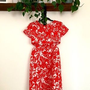 Palm Print Dress